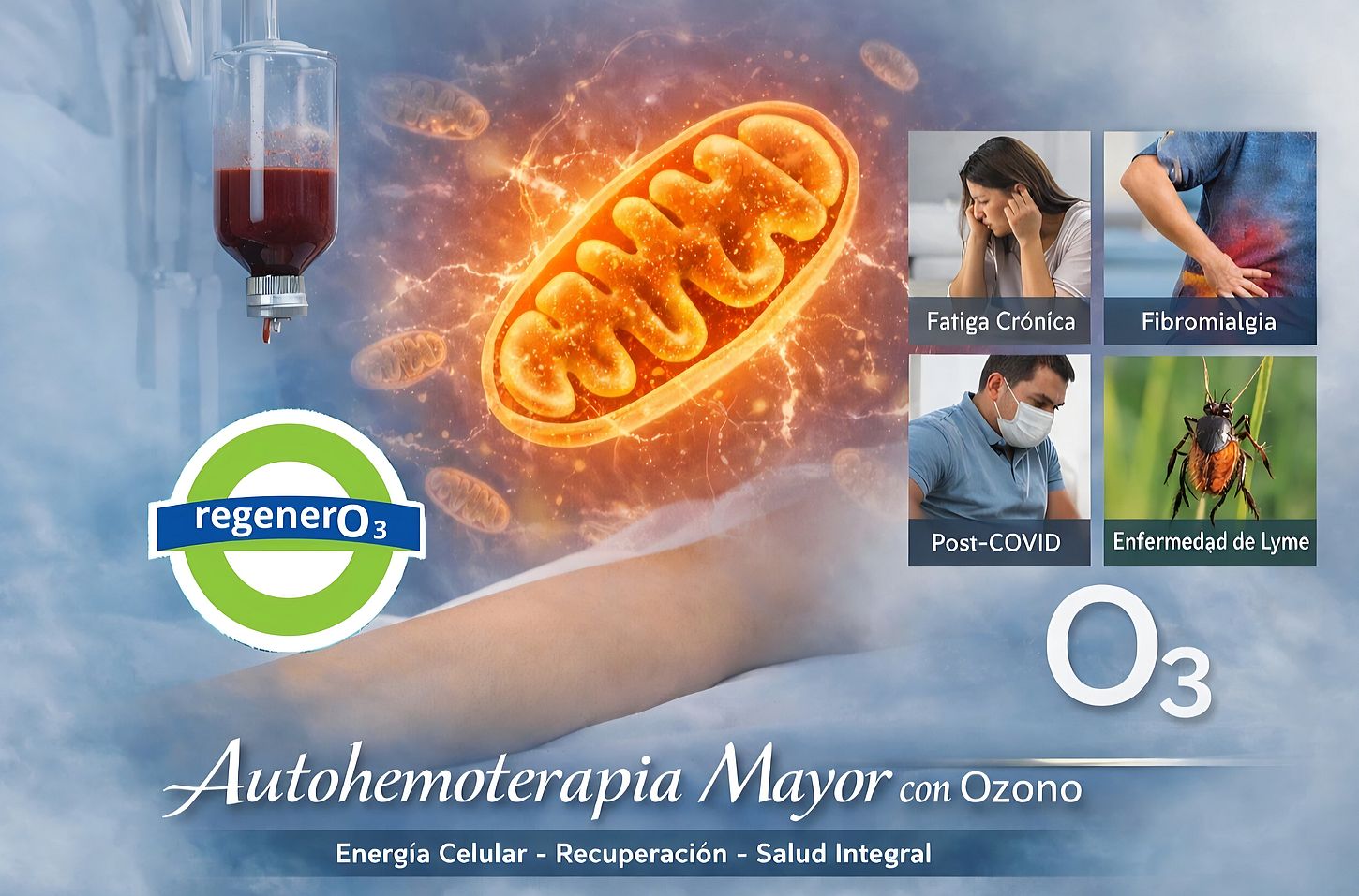Autohemoterapia Mayor: un enfoque innovador en trastornos mitocondriales, fatiga crónica y Enf. Lyme