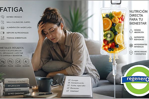 Fatiga crónica, agotamiento y estrés: cómo la sueroterapia intravenosa puede ayudar a recuperar tu energía y bienestar