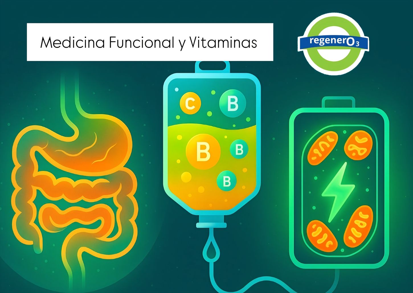 Goteros endovenosos en medicina funcional: restaurar energía, reparar el intestino y revertir el envejecimiento celular