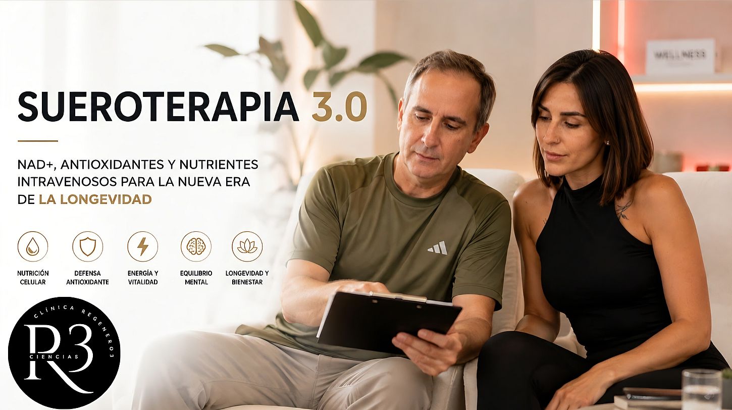 Sueroterapia 3.0: NAD+, antioxidantes y nutrientes intravenosos para la nueva era de la longevidad