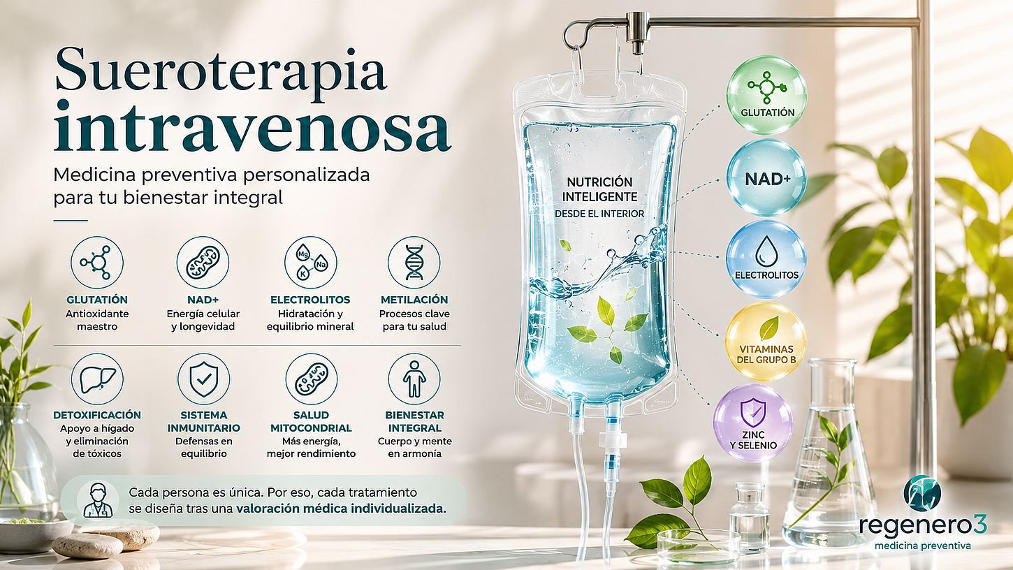 Sueroterapia intravenosa en medicina preventiva: mucho más que 'ponerse vitaminas'
